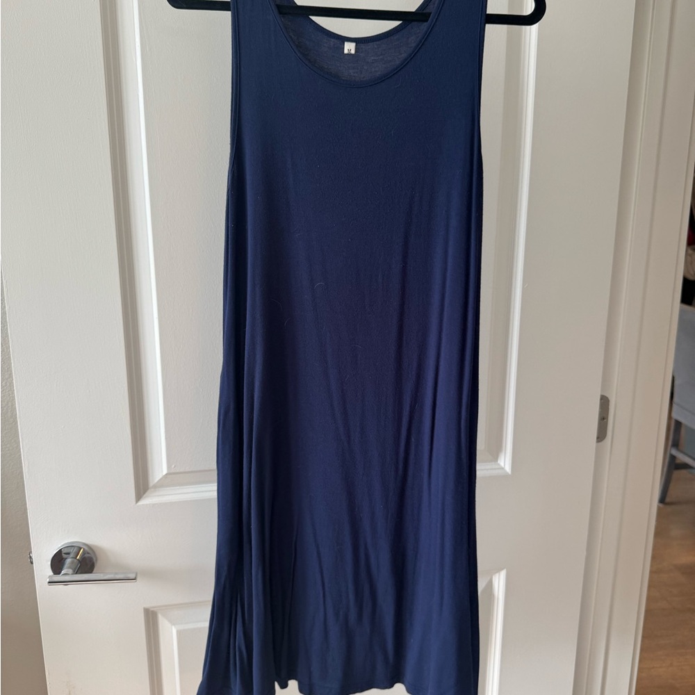 Navy Blue Sleeveless Dress